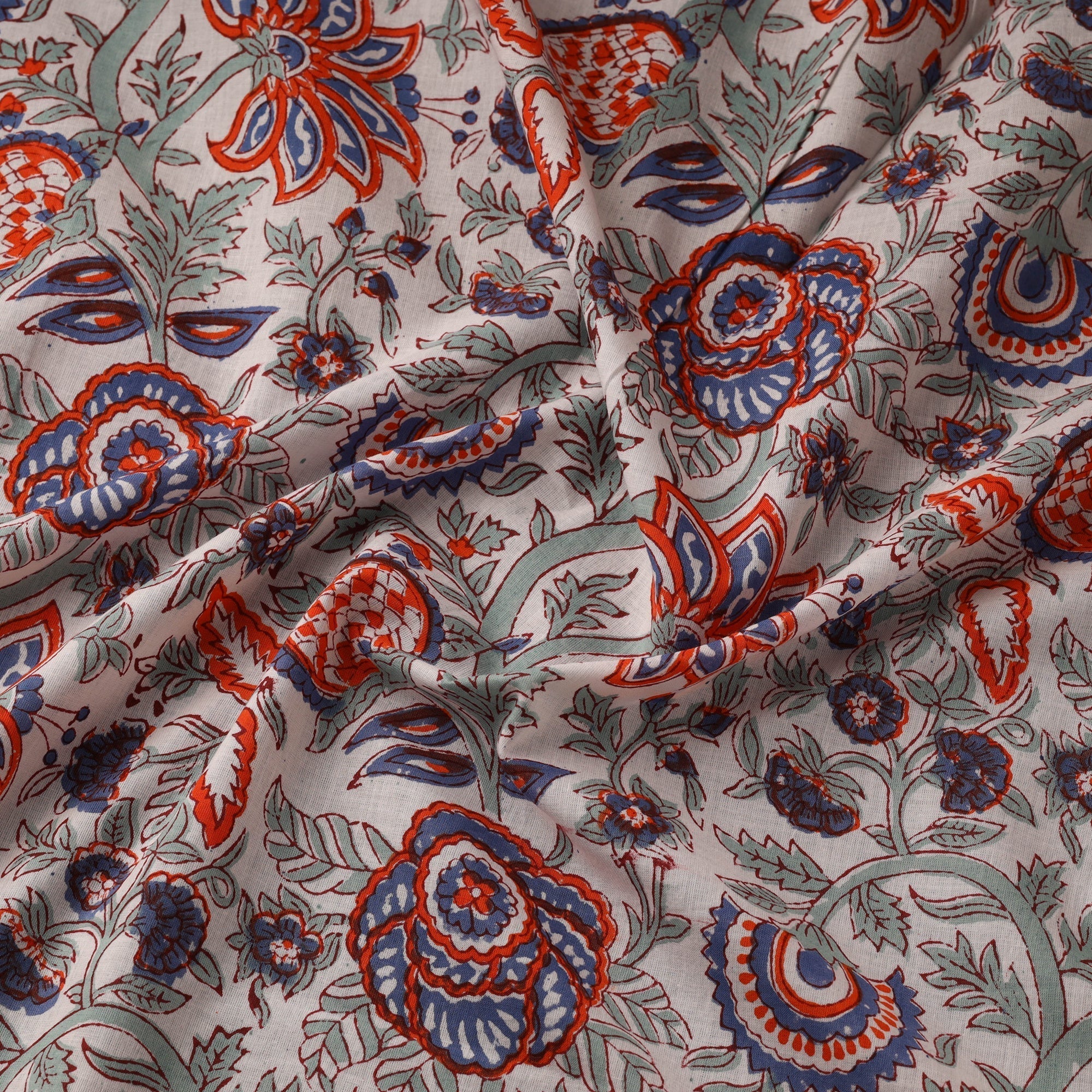 Cotton hand sanganeri fabric 32 - handcrafted