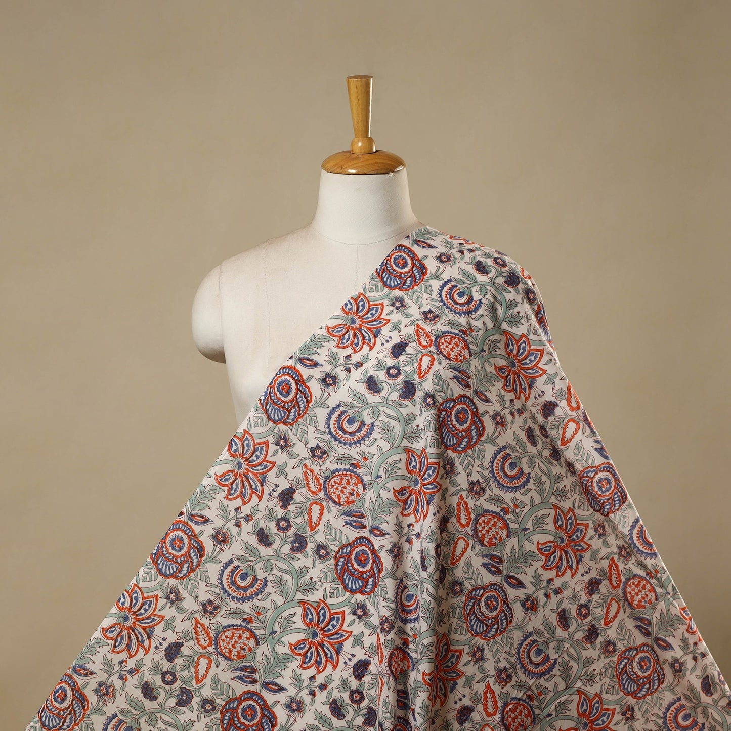 Cotton hand sanganeri fabric 32 - handcrafted