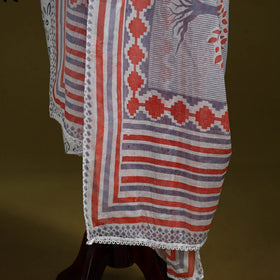Cotton jaipur printed dupatta 105 - handcrafted