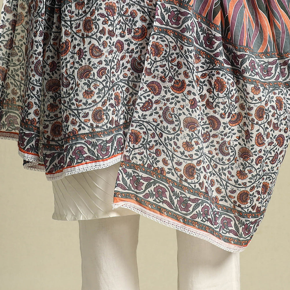 Buy Multicolor Cotton Jaipur Printed Dupatta Online