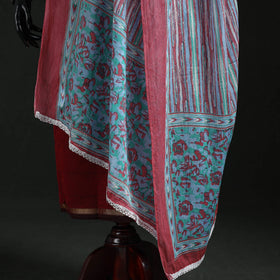Cotton jaipur printed dupatta 69 - handcrafted