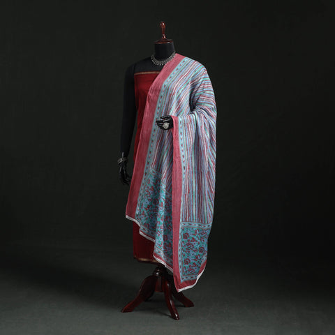 Cotton jaipur printed dupatta 69 - handcrafted