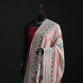 Cotton jaipur printed dupatta 97 - handcrafted