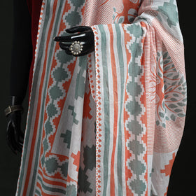 Cotton jaipur printed dupatta 97 - handcrafted