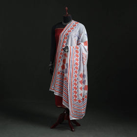 Cotton jaipur printed dupatta 99 - handcrafted