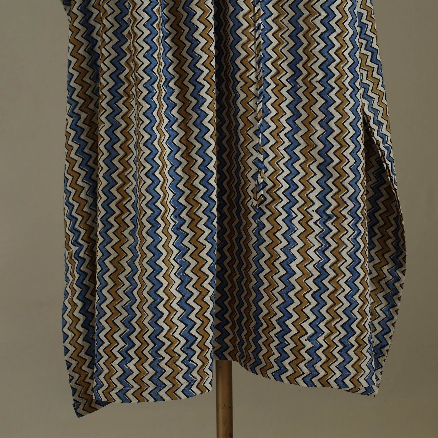 Multicolor Ajrakh Block Print Cotton Kaftan (Long)