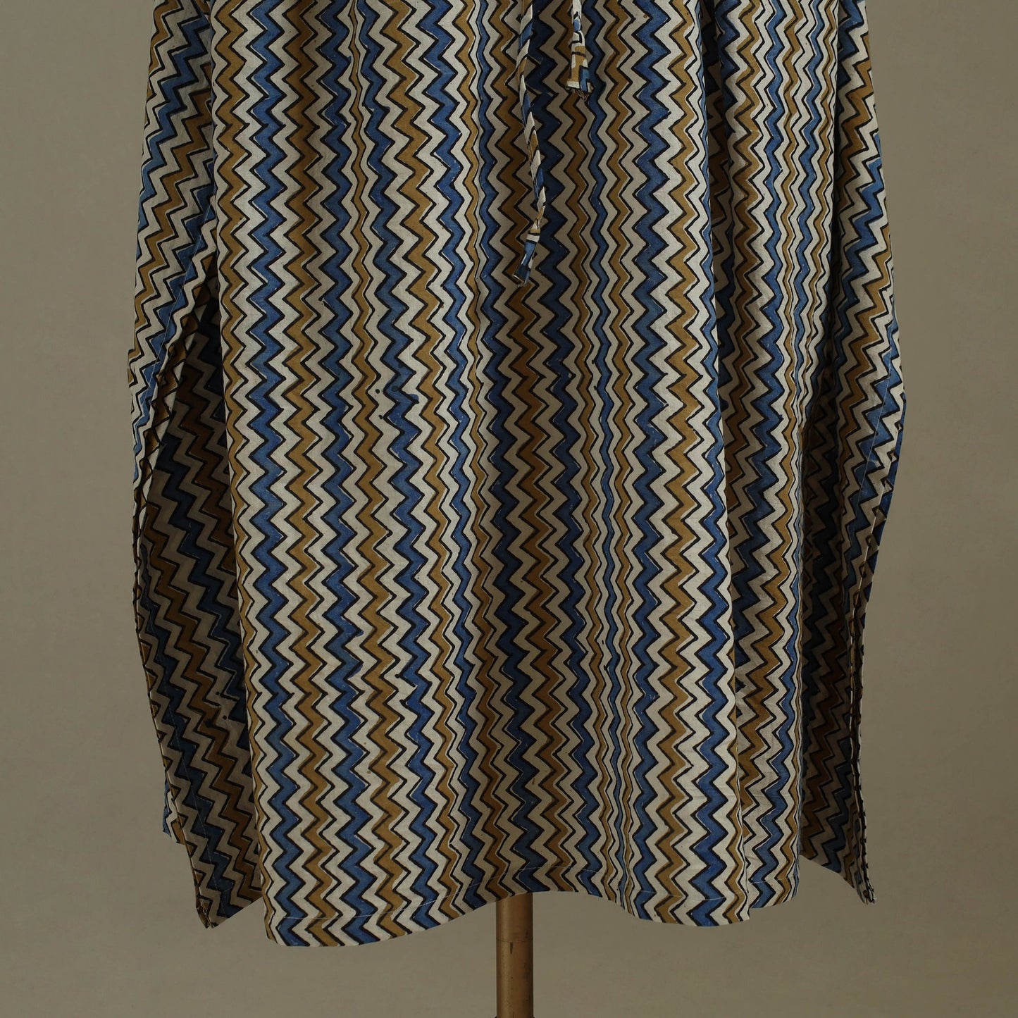 Multicolor Ajrakh Block Print Cotton Kaftan (Long)