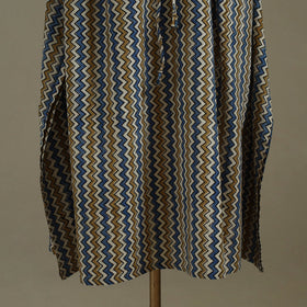 Multicolor Ajrakh Block Print Cotton Kaftan (Long)