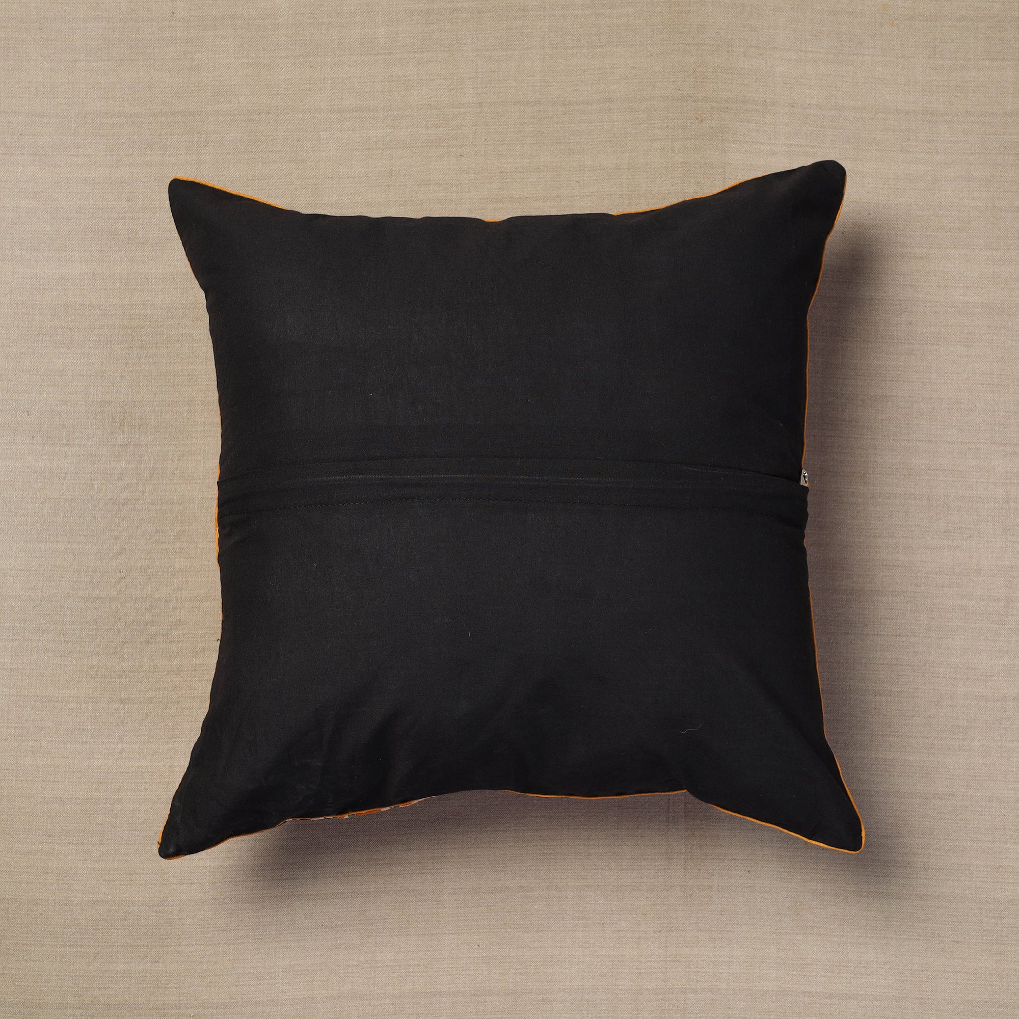 Multicolor Block Print Cotton Kalamkari Cushion Cover