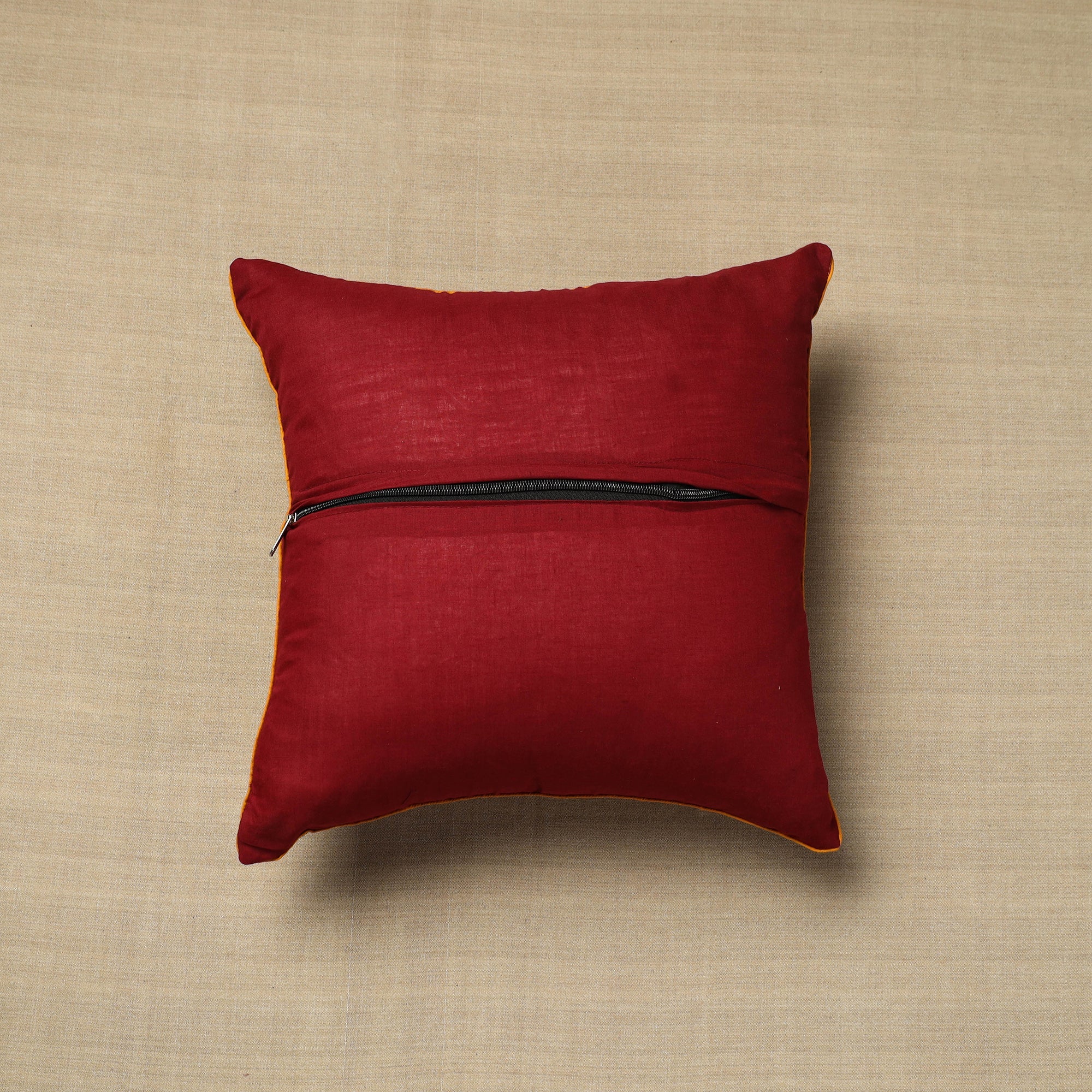 Multicolor - cotton kalamkari cushion cover (16 x 16 in) 23