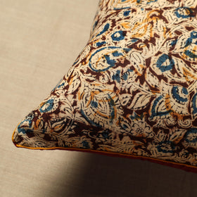 Multicolor - cotton kalamkari cushion cover (16 x 16 in) 23