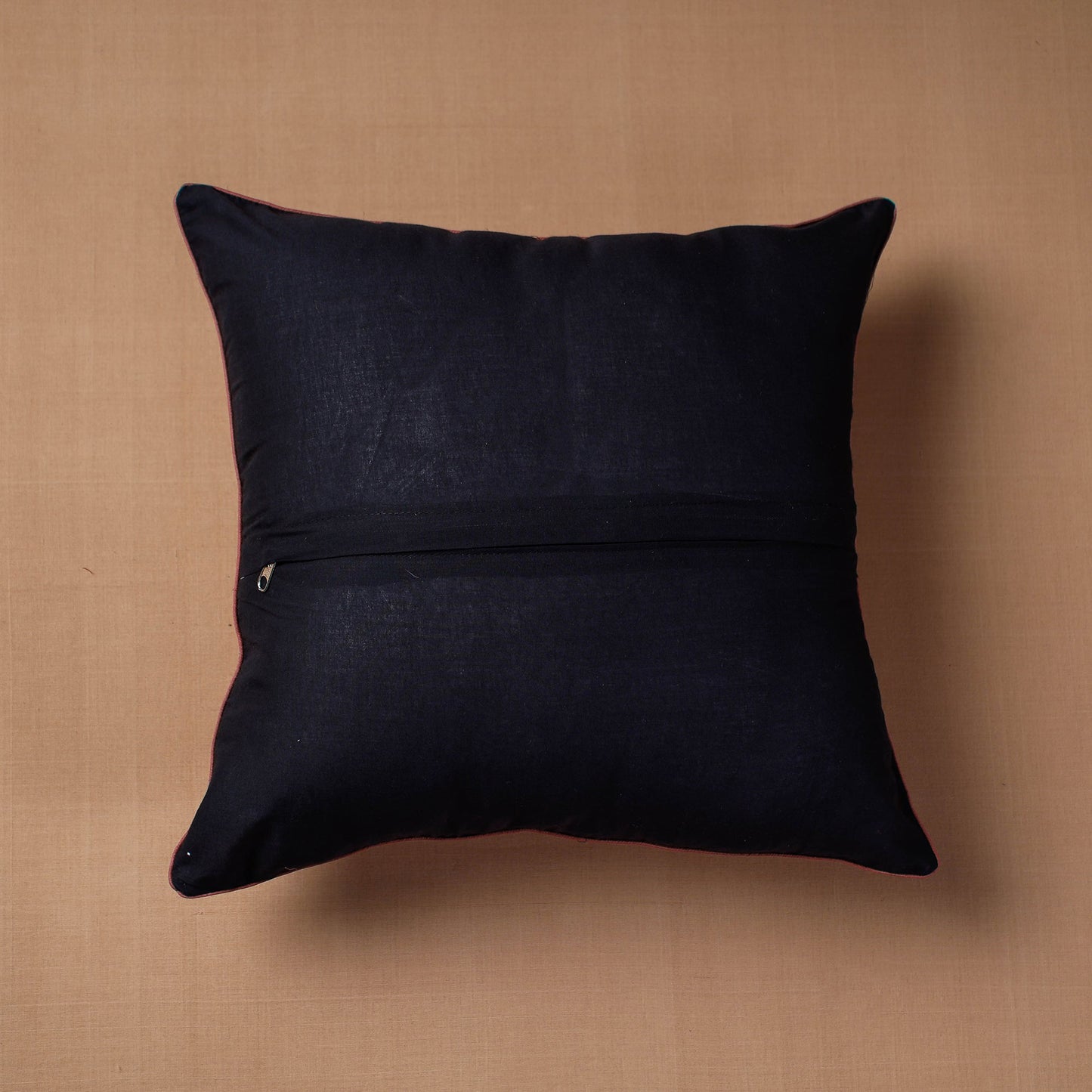  Block Print Cotton Kalamkari Cushion Cover