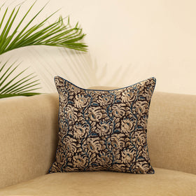 Multicolor Block Print Cotton Kalamkari Cushion Cover