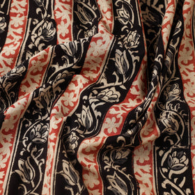 Multicolor Block Print Cotton Kalamkari Fabric