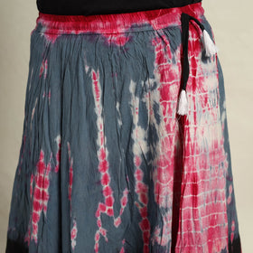 Multicolor -  Cotton Long Shibori Tie-Dye Skirt 02