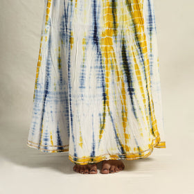 Buy Multicolor Cotton Long Shibori Tie-Dye Skirt