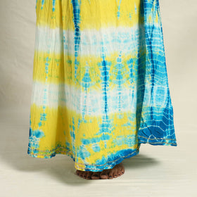 Buy Multicolor Cotton Long Shibori Tie-Dye Skirt