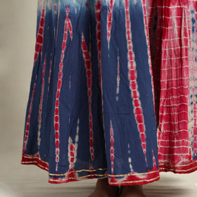 Buy Multicolor Cotton Long Shibori Tie-Dye Skirt