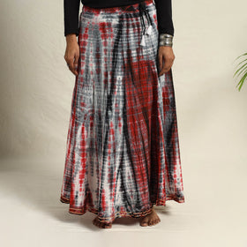 Buy Multicolor Cotton Long Shibori Tie-Dye Skirt