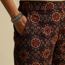 Multicolor Block Print Cotton Ajrakh Palazzo
