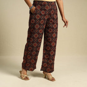Multicolor Block Print Cotton Ajrakh Palazzo