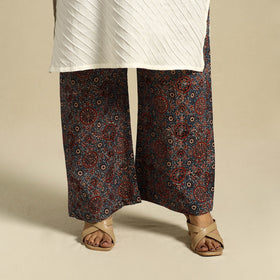 Multicolor Block Print Cotton Ajrakh Palazzo