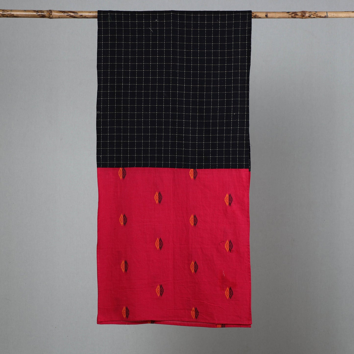 Multicolor - cotton patchwork jacquard stole 14