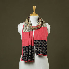 Multicolor - cotton patchwork kalamkari stole 07