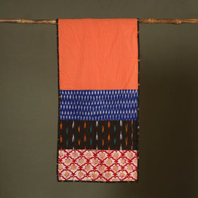 Multicolor - cotton patchwork running stitch plain stole 32