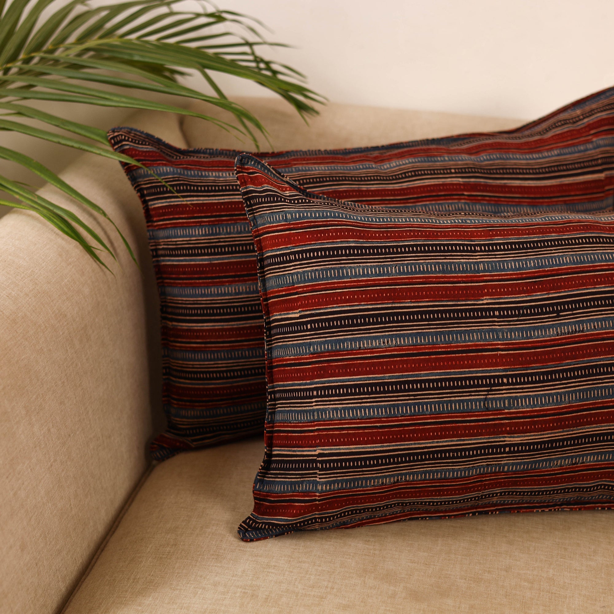 Cotton pillow covers (set of 2) 37 - handcrafted