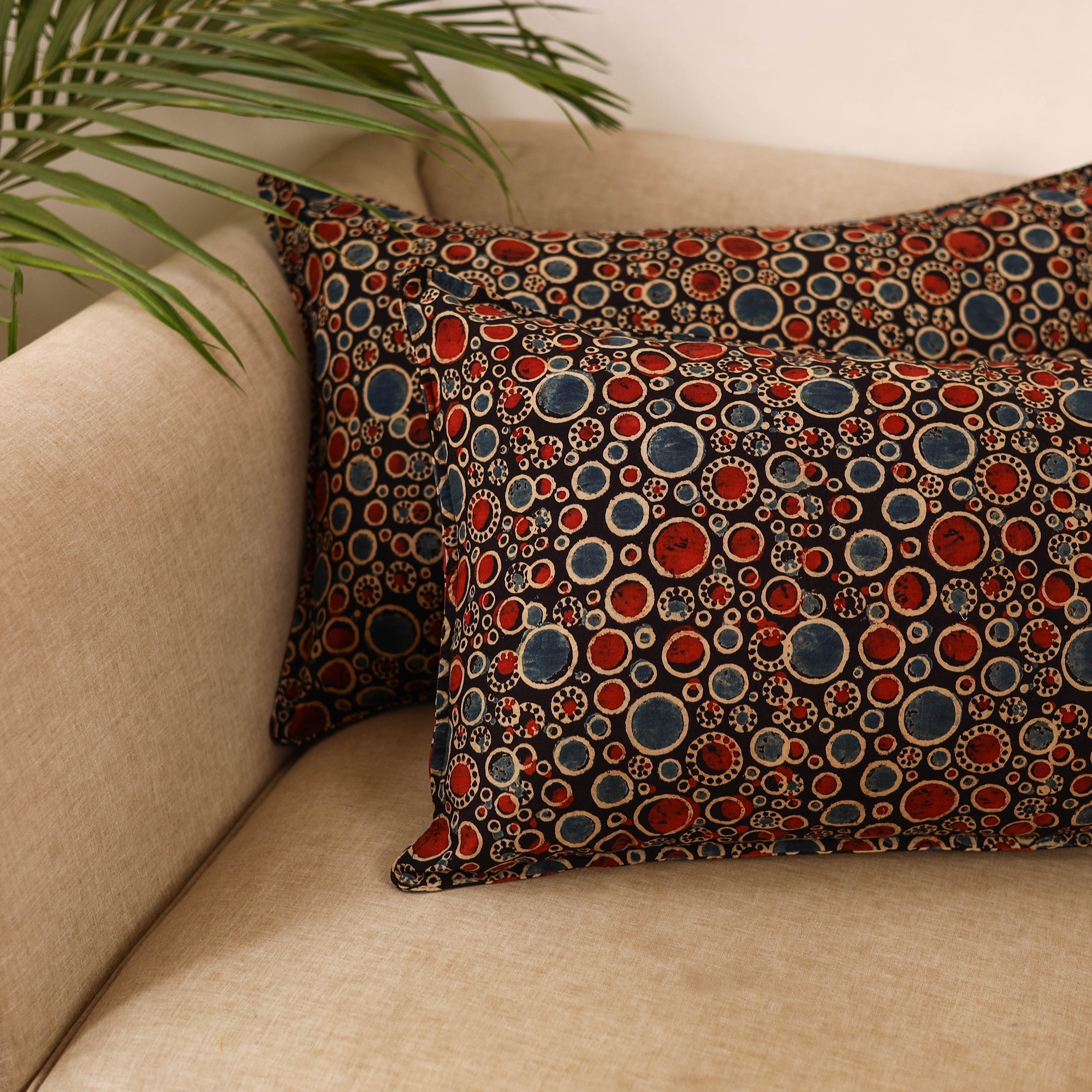 Cotton pillow covers (set of 2) 40 - handcrafted