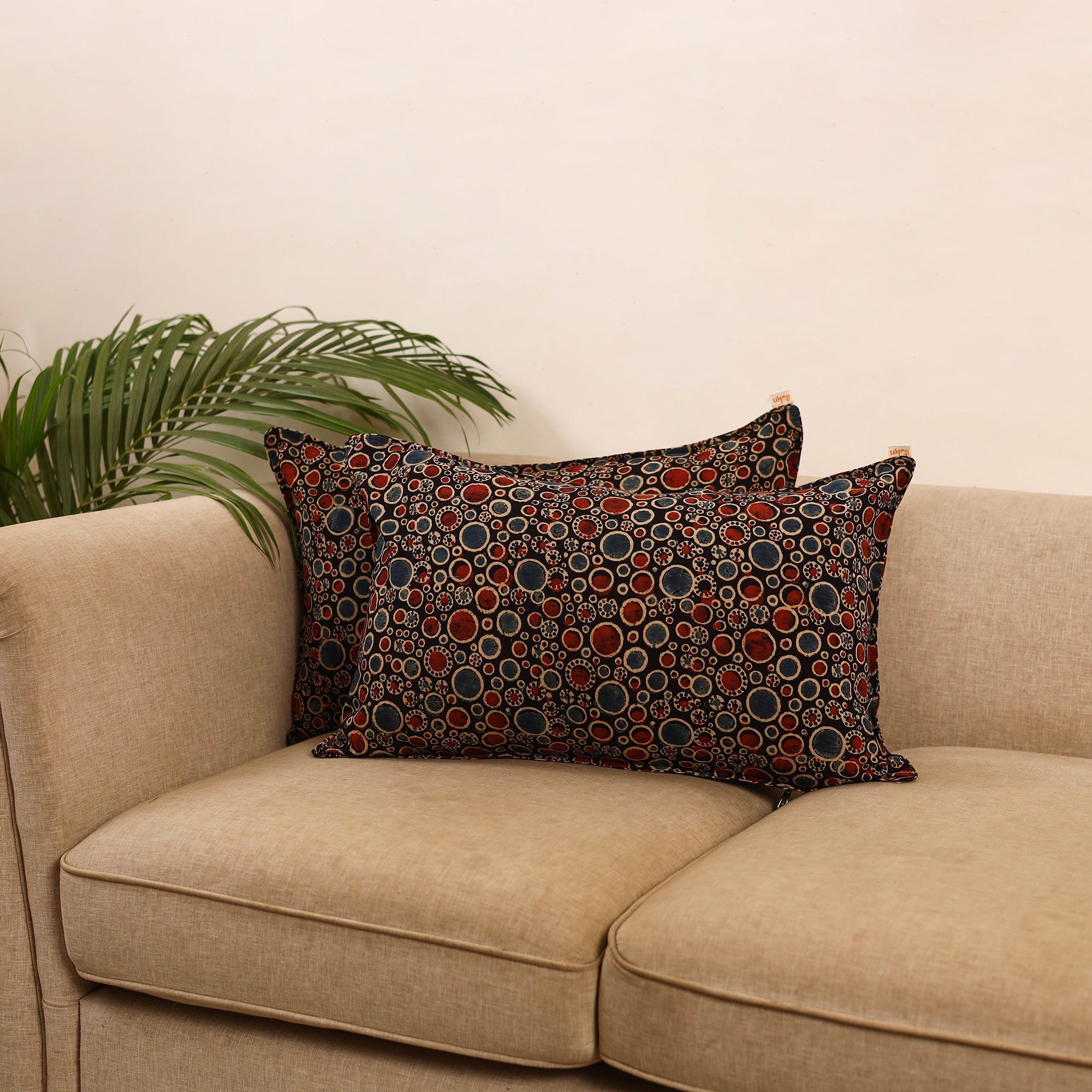 Cotton pillow covers (set of 2) 40 - handcrafted