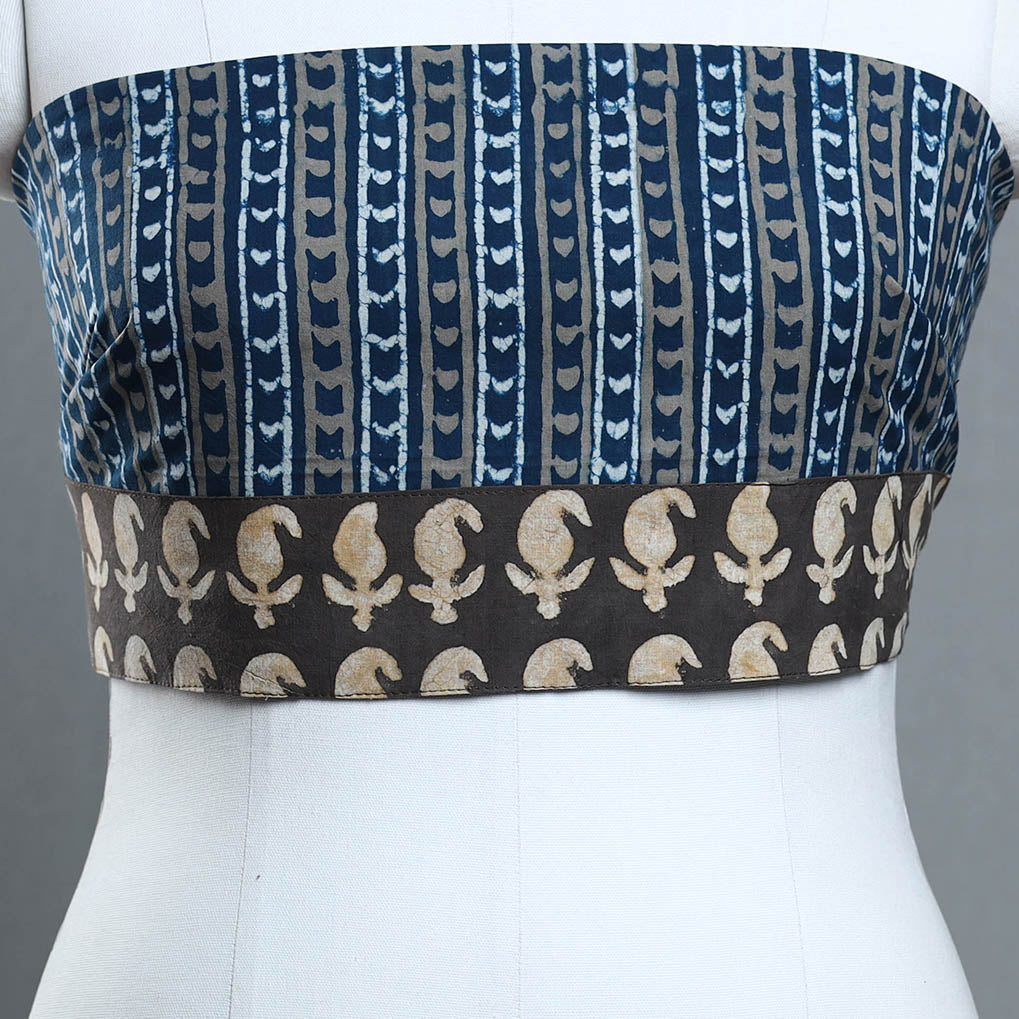 Multicolor - cotton pipad blouse piece 176 - handcrafted