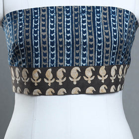 Multicolor - cotton pipad blouse piece 176 - handcrafted