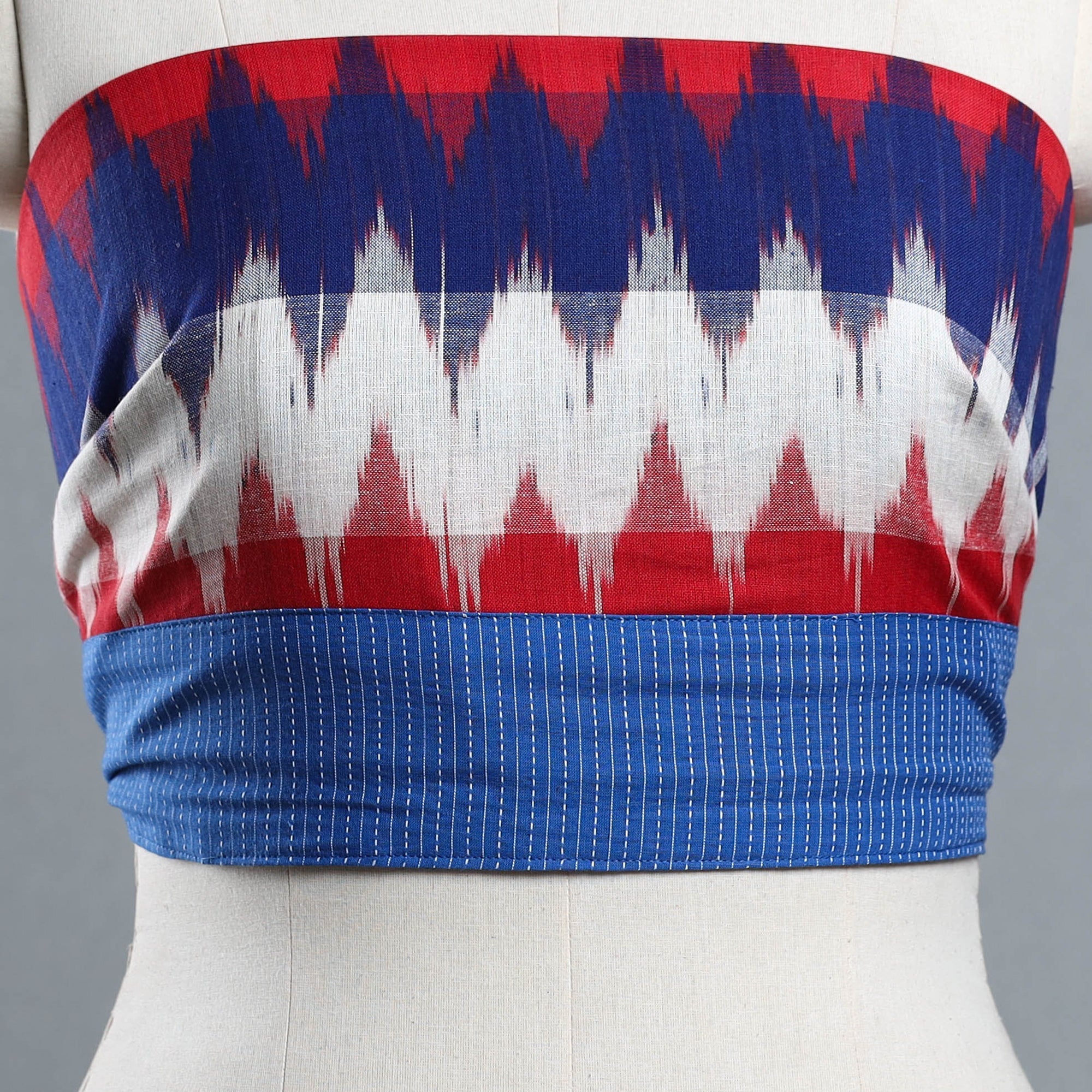 Buy Multicolor Cotton Pochampally Ikat Blouse Piece Online