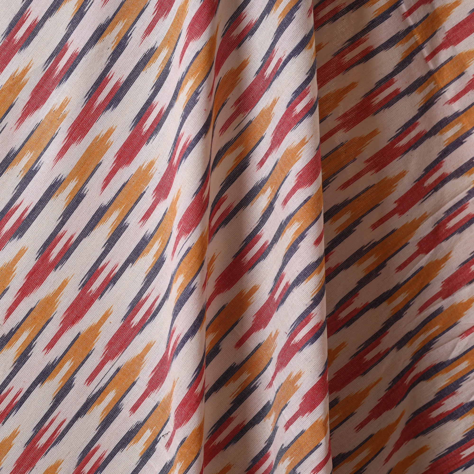 Multicolor - cotton pochampally ikat fabric 26 - handcrafted