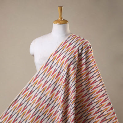 Multicolor - cotton pochampally ikat fabric 26 - handcrafted