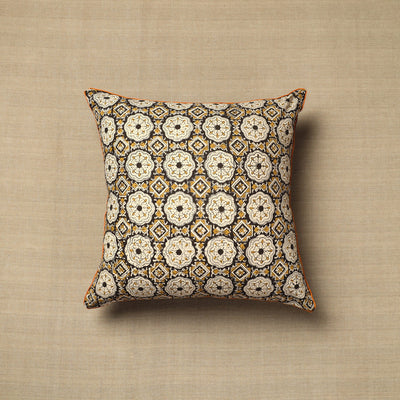  Multicolor Cotton Block Printed Bagru Cushion Cover