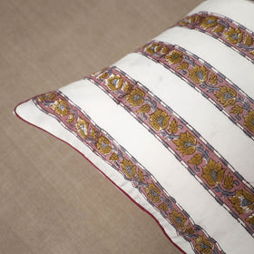 Multicolor - cotton sanganeri cushion cover (16 x 16 in) 08