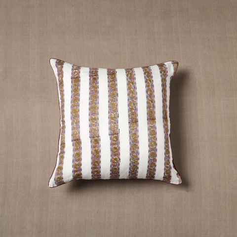Multicolor - cotton sanganeri cushion cover (16 x 16 in) 08