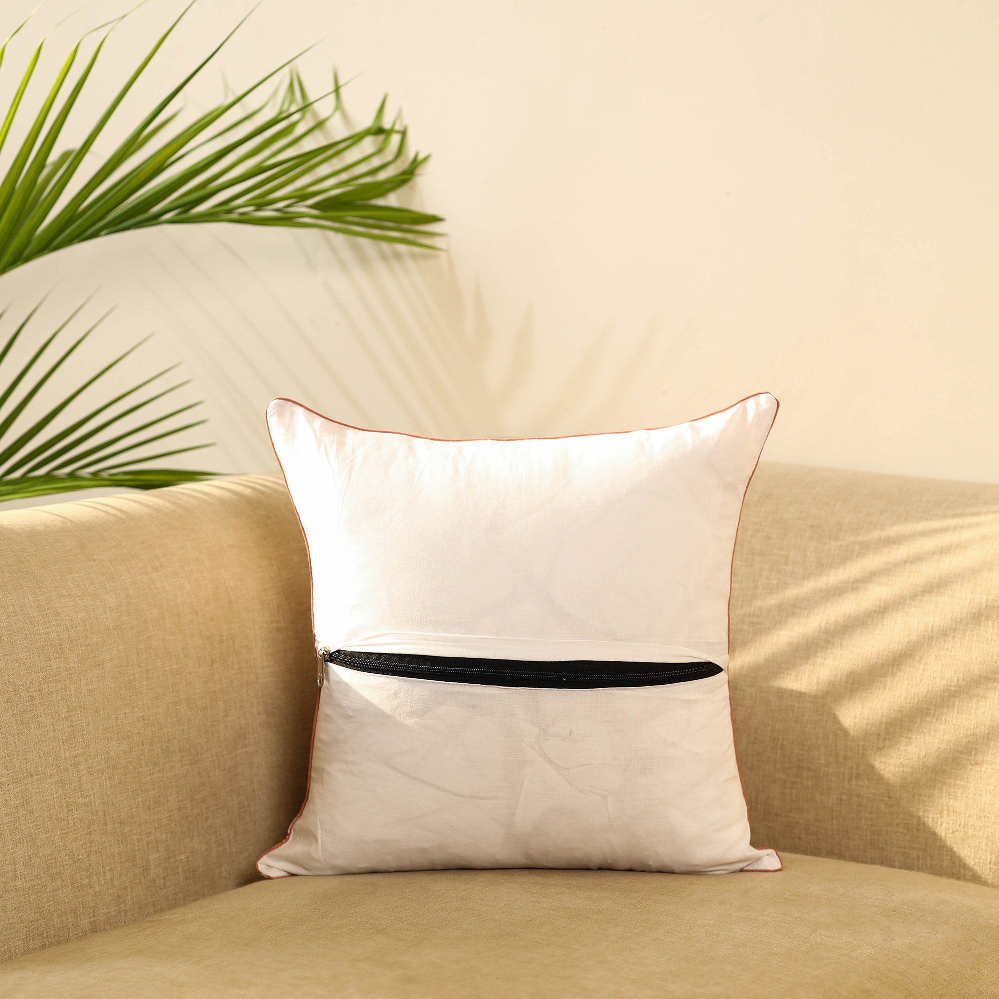 Multicolor Block Print Cotton Sanganeri Cushion Cover