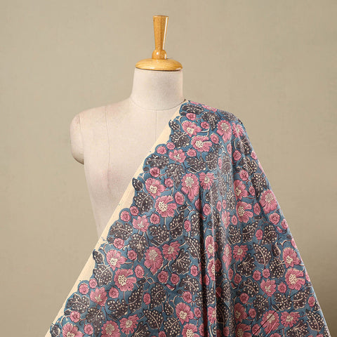 Multicolor Block Print Cotton Sanganeri Fabric