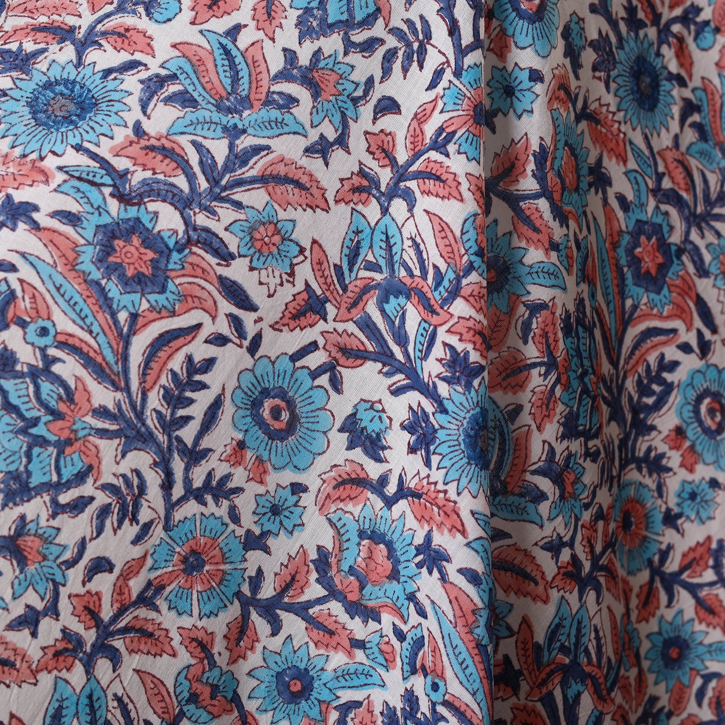 Multicolor - cotton sanganeri fabric 06 - handcrafted