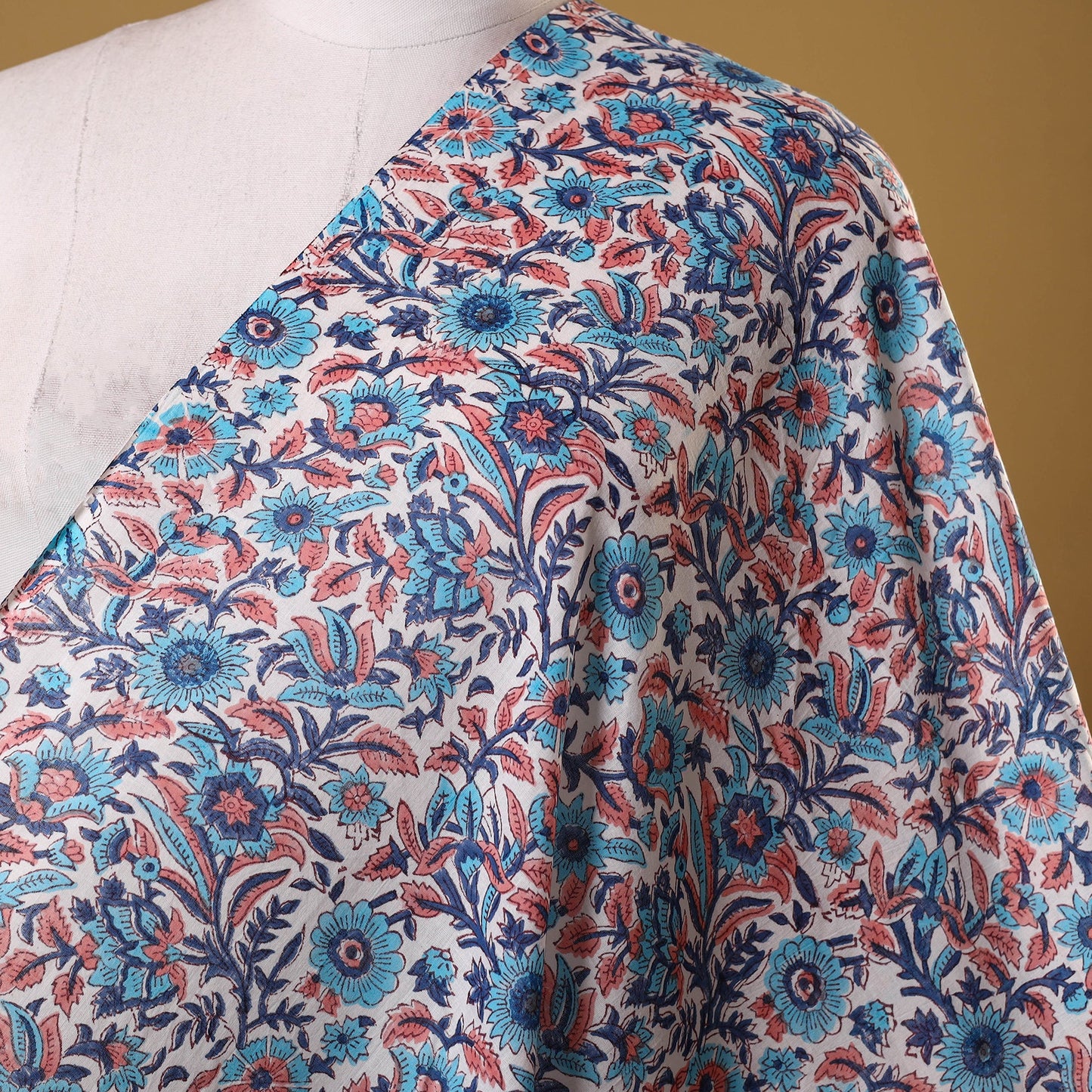 Multicolor - cotton sanganeri fabric 06 - handcrafted