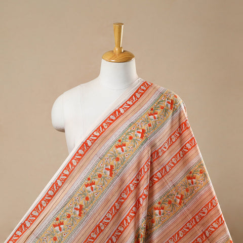  Multicolor Block Print Cotton Sanganeri Fabric