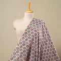Multicolor Block Print Cotton Sanganeri Fabric