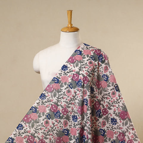 Multicolor - cotton sanganeri fabric 38 - handcrafted