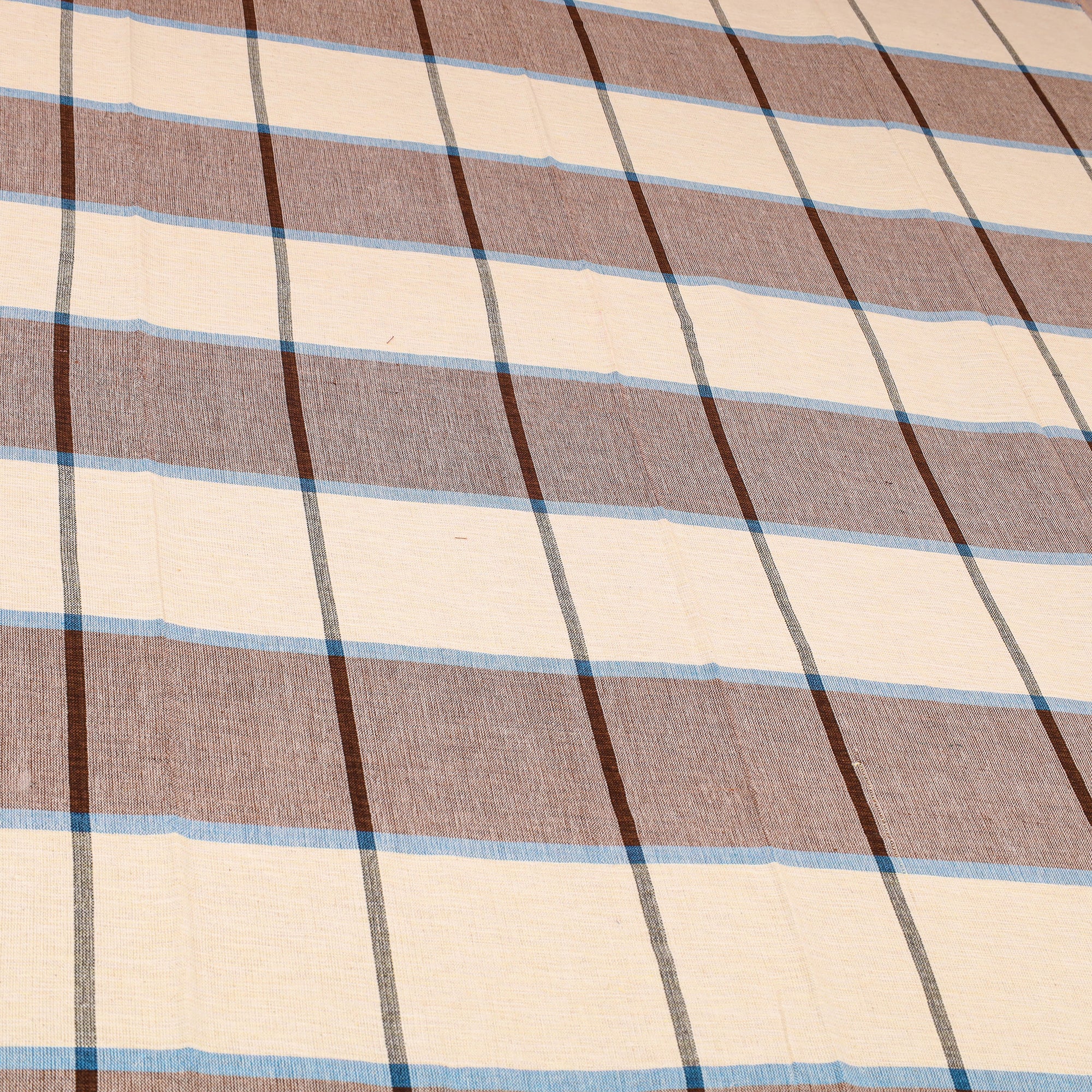 Multicolor - cotton single handloom bed cover (90 x 60 in)