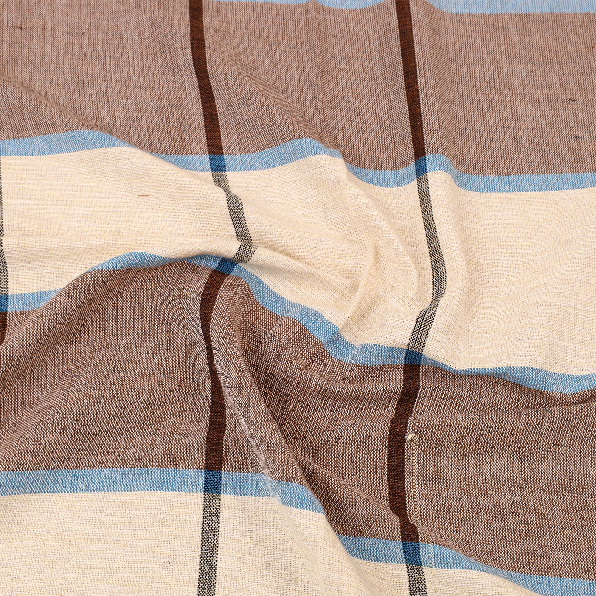 Multicolor - cotton single handloom bed cover (90 x 60 in)