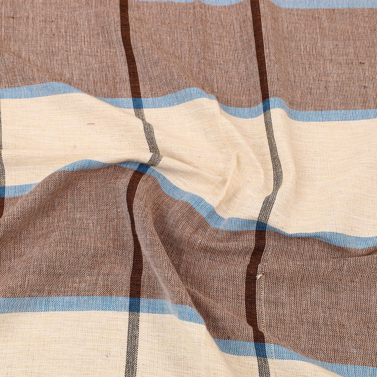 Multicolor - cotton single handloom bed cover (90 x 60 in)